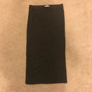 Grey leith Bodycon midi skirt
